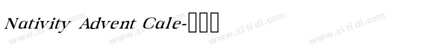 Nativity Advent Cale字体转换